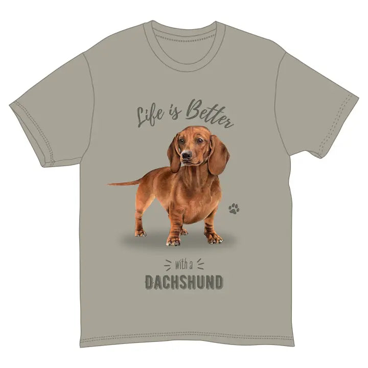 Red Dachshund | Life is Better Tee