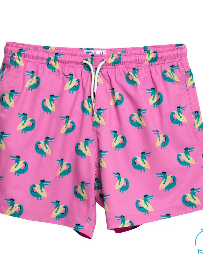 Surfing Crocs Swim Trunks