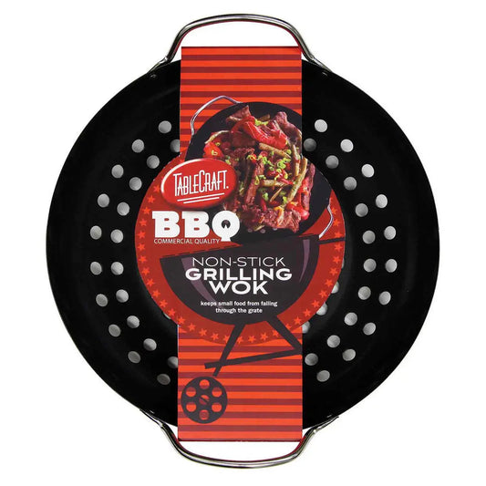 Round Grilling Wok with Handles