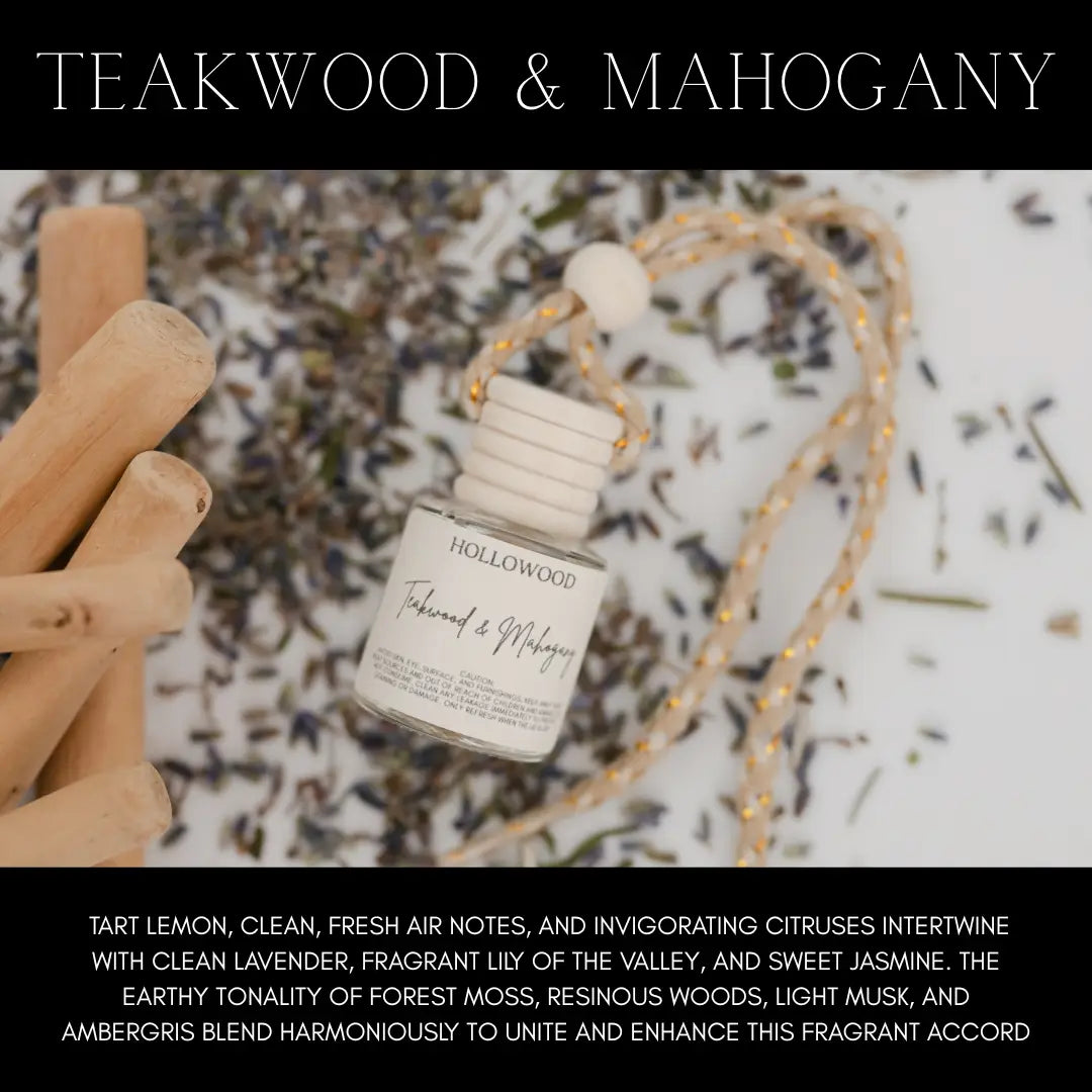 Men's Teakwood & Mahogony Car Diffuser