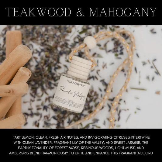 Men's Teakwood & Mahogony Car Diffuser