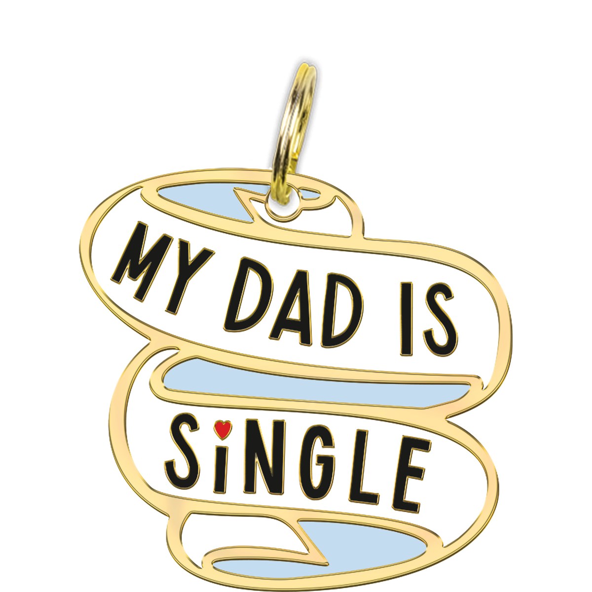 Dad is Single Collar Charm