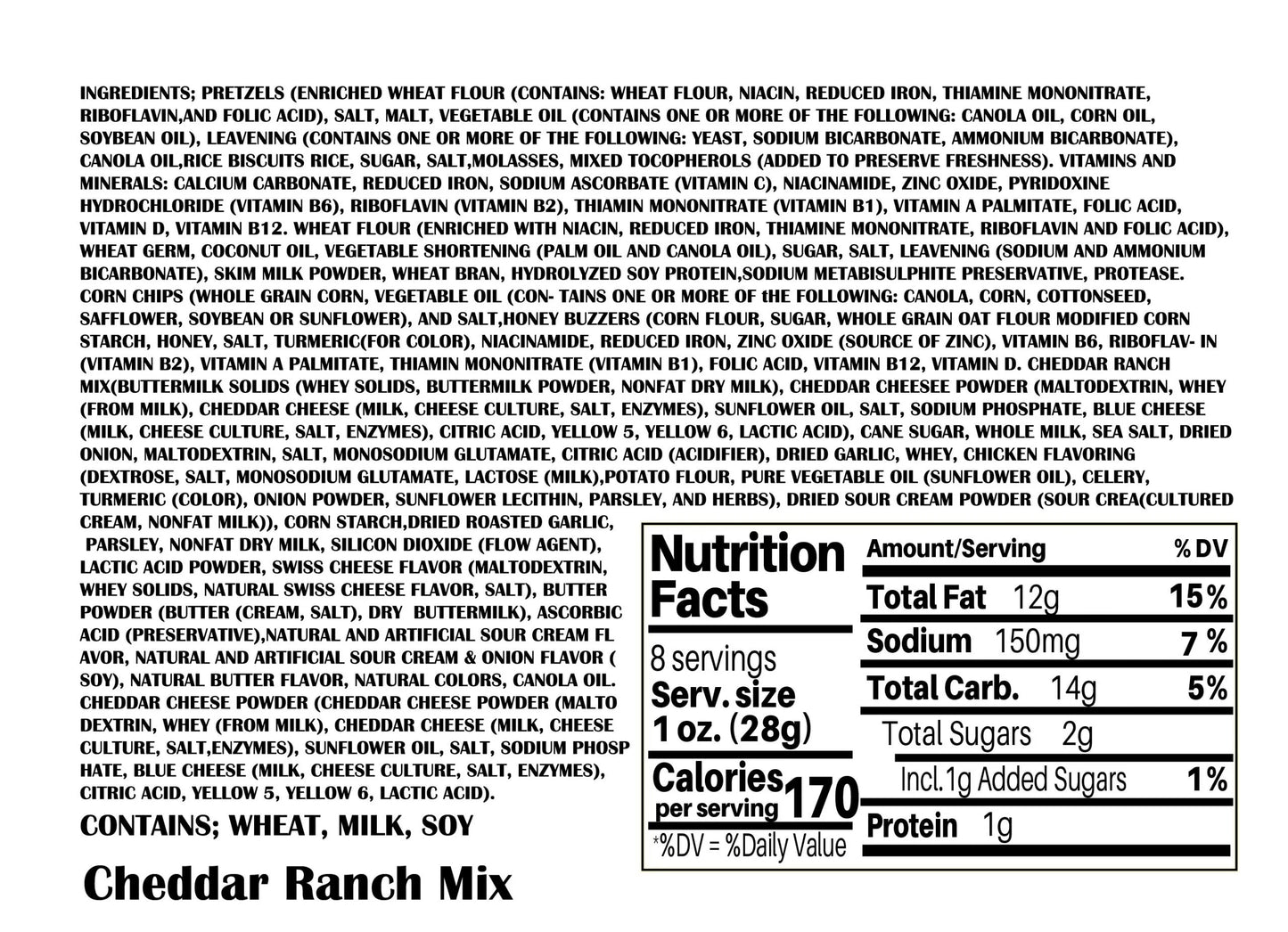 Cheddar Ranch Snack Mix