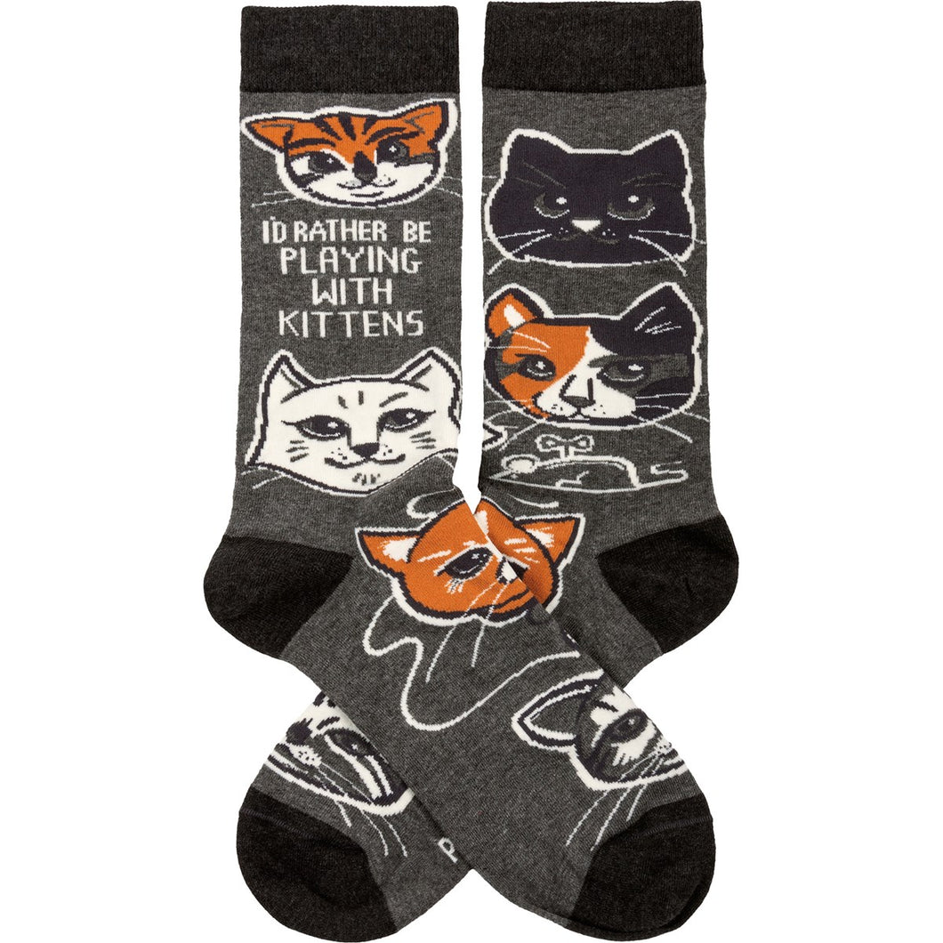 Playing with Kittens Socks