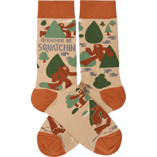 Rather Be Squatchin Socks