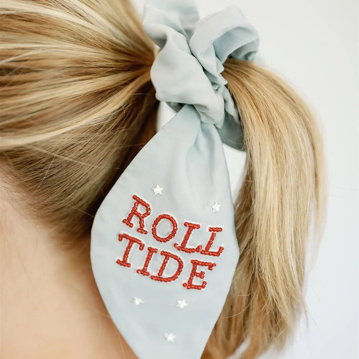 University of Alabama Beaded Scrunchie