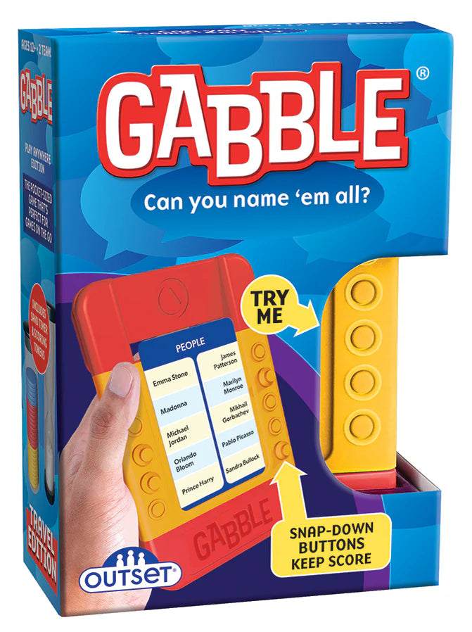 Gabble Travel Edition Card Game