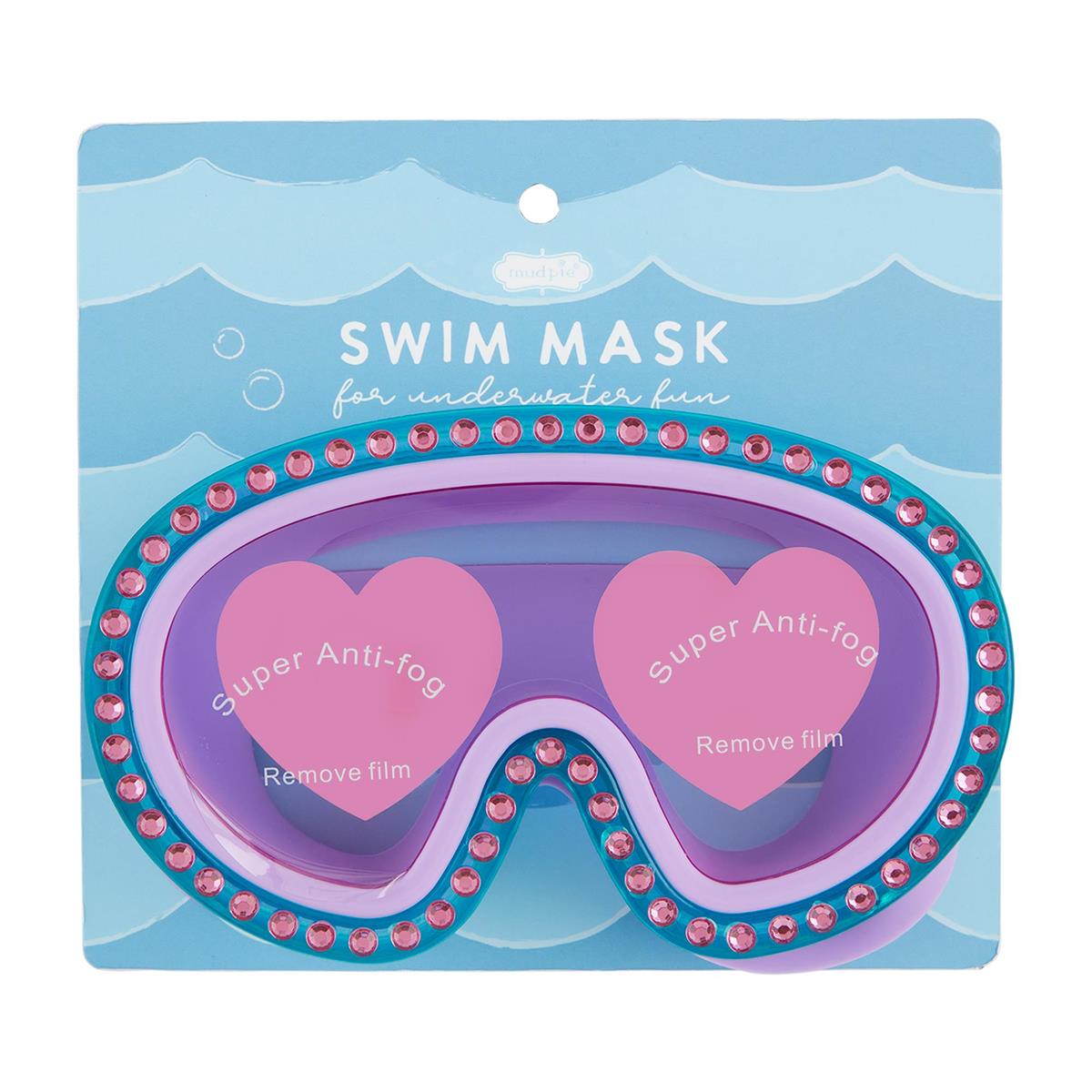 Rhinestone Swim Goggle Mask