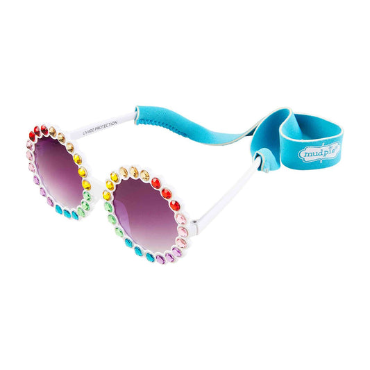 White Round Girl Sunglasses