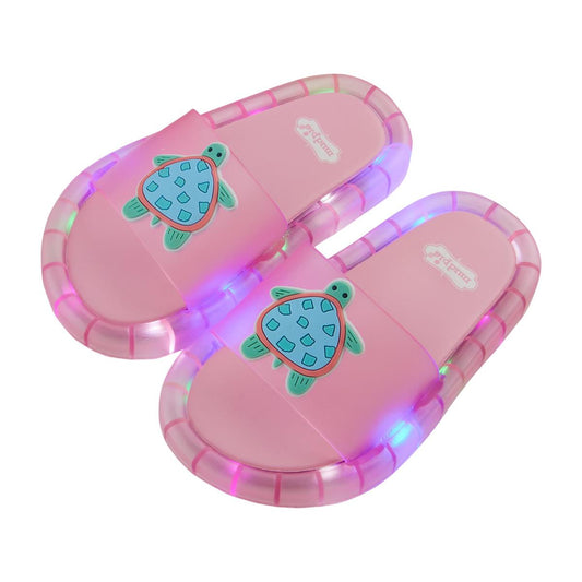 Turtle Light Up Smiley Sandals