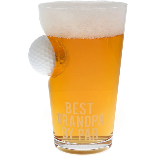 Grandpa Par Golf Ball Glass