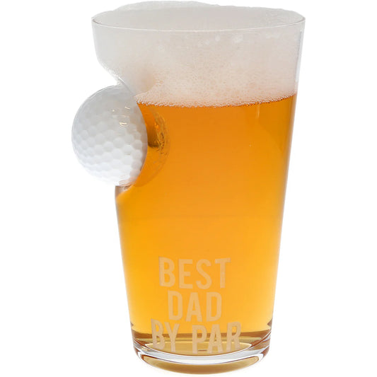 Dad Par Golf Ball Glass