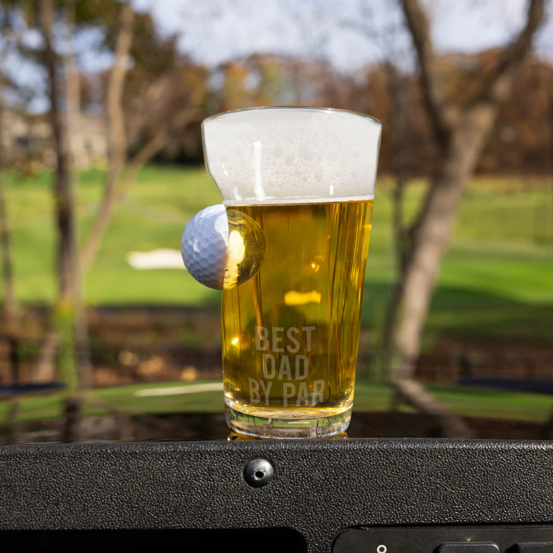 Dad Par Golf Ball Glass