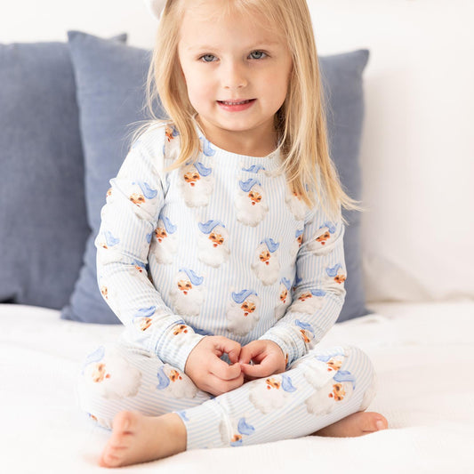 Santa Baby PJ Set | Blue