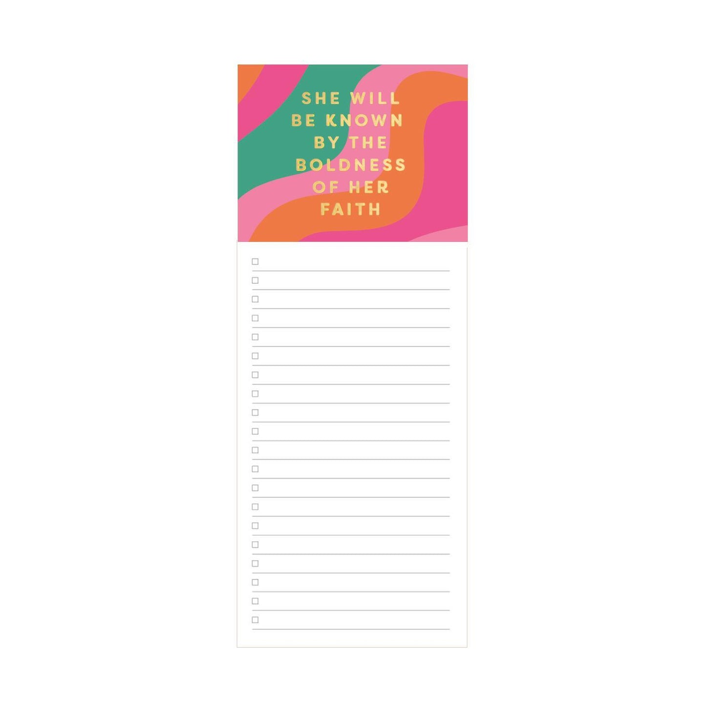 Magnetic Notepad | Boldness of Her Faith