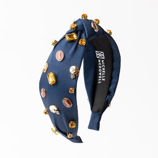 Victory Vibes Headband | Navy & Orange