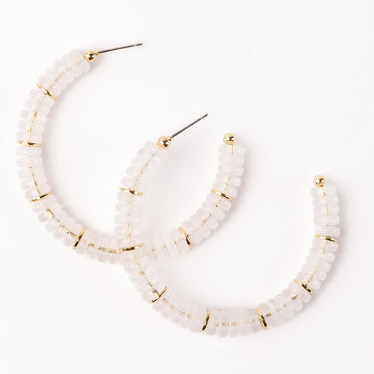 Olivia Earrings | White