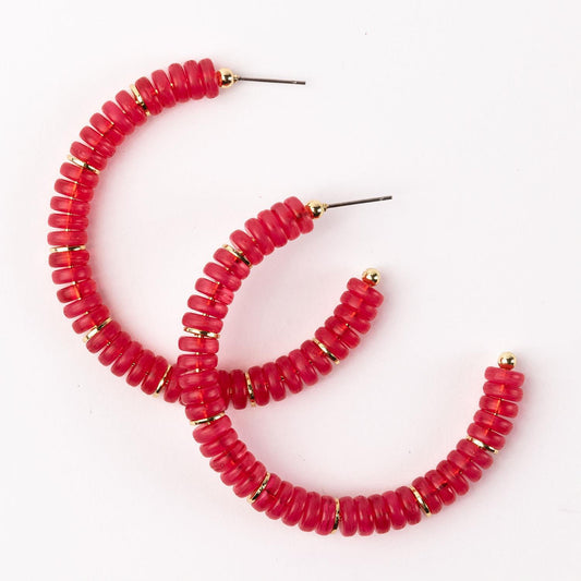 Olivia Earrings | Hot Pink