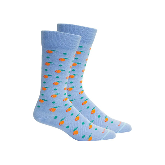Peaches Sock | Blue