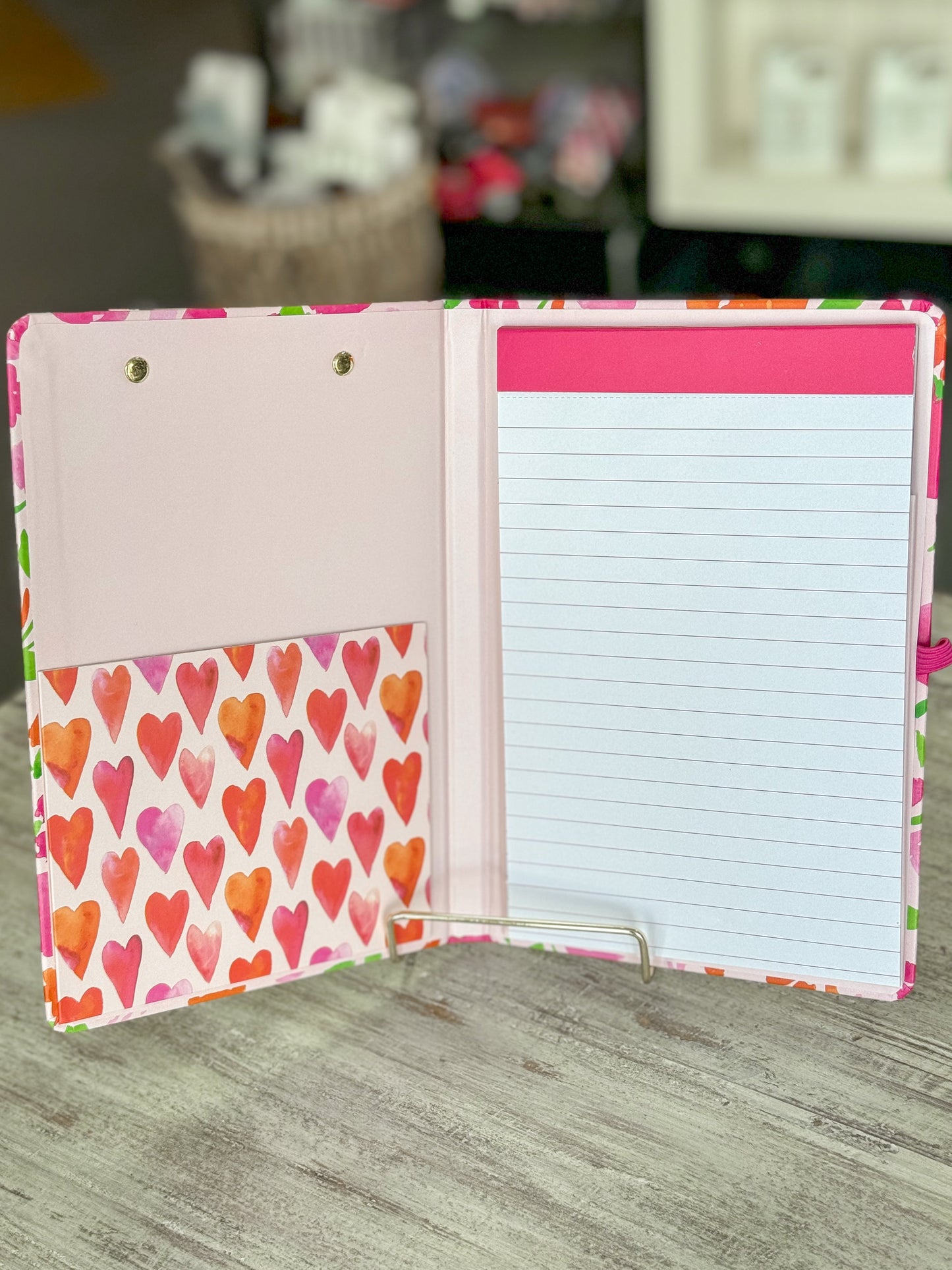 Mini Clipboard Folio | Watercolor Flowers