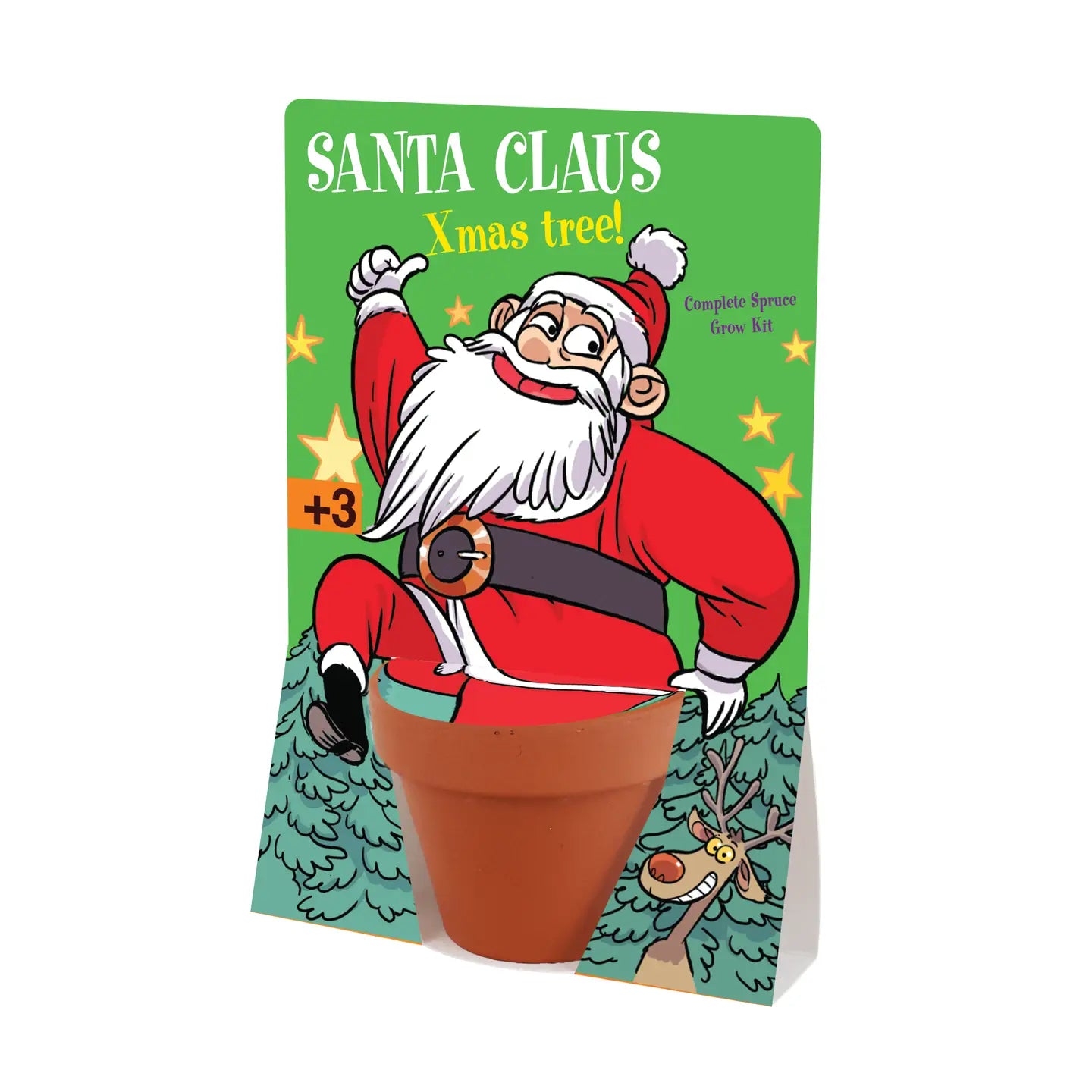 Santa Spruce Terra Cotta Grow Pot