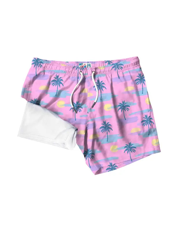 Sunset Palms Swim Trunks