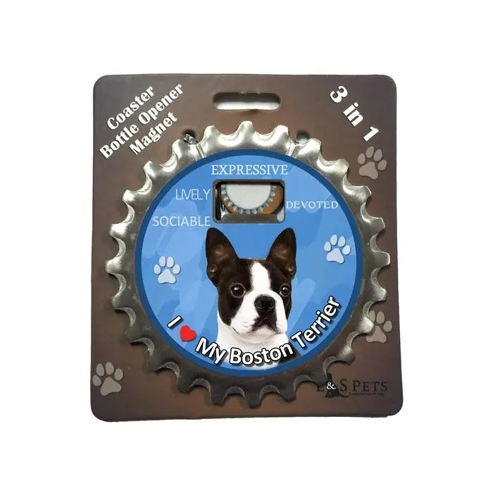 Boston Terrier | 3 in 1 Magnetic Coaster