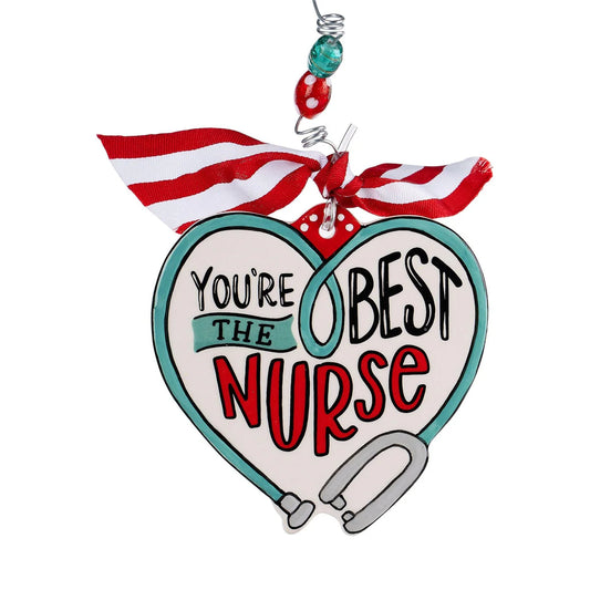 Best Nurse Heart Ornament