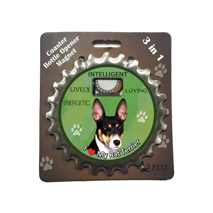 Rat Terrier |  3 in 1 Magnetic Coaster