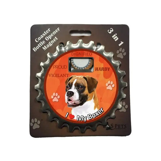 Boxer Uncropped | 3 in 1 Magnetic Coaster