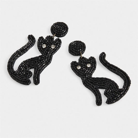 Black Cat Earrings