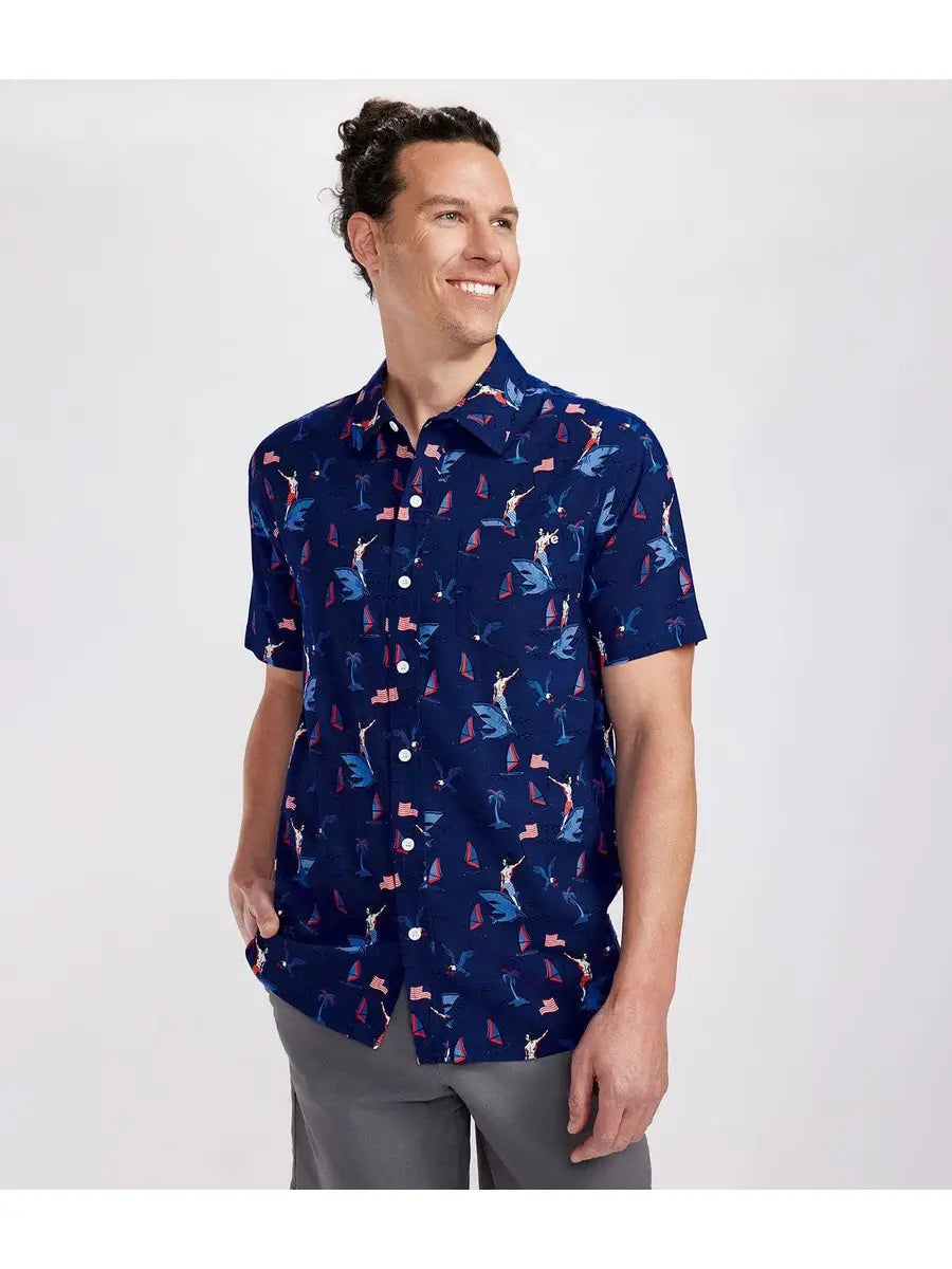 Men's Hawaiian Shirt | Fin Riding Founder