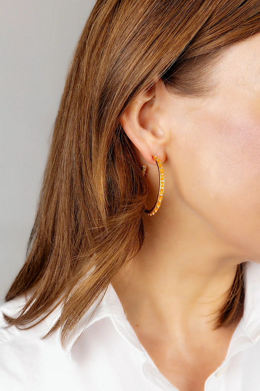 Aubrey Earrings | Orange