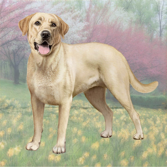 Yellow Lab Standing | Coaster