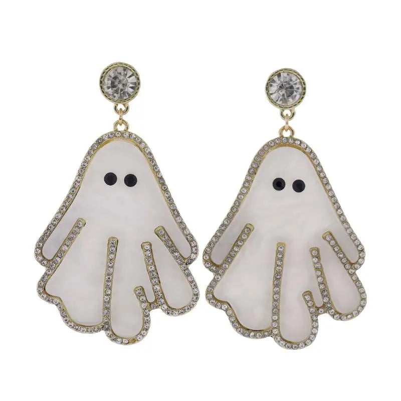 Crystal Ghost Earrings