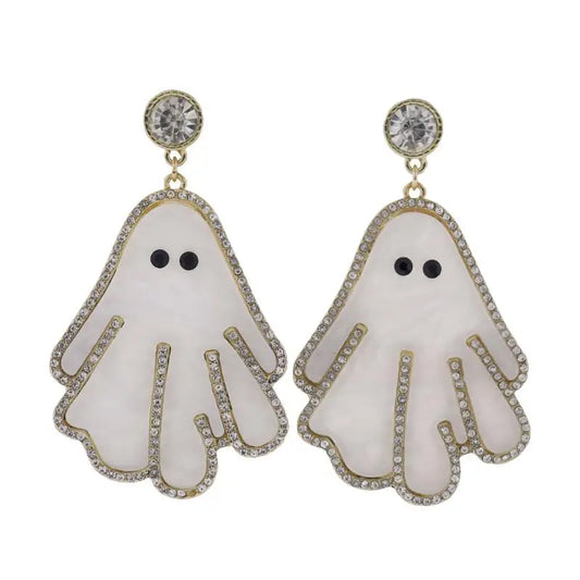 Crystal Ghost Earrings