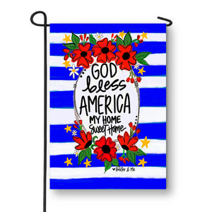 God Bless America My Home Garden Flag