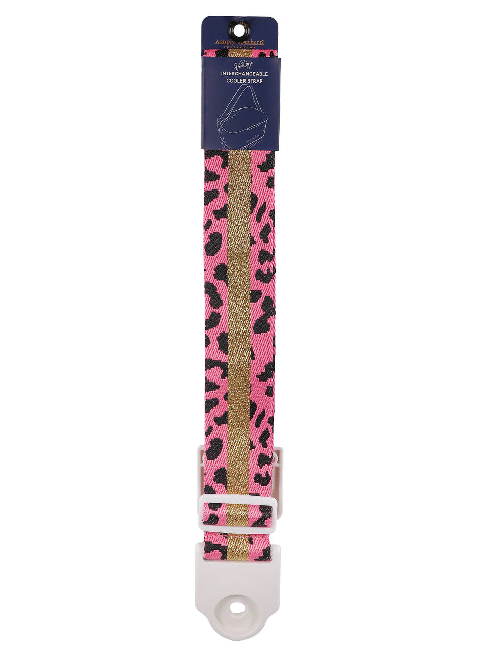 Pink Leopard Cooler Strap