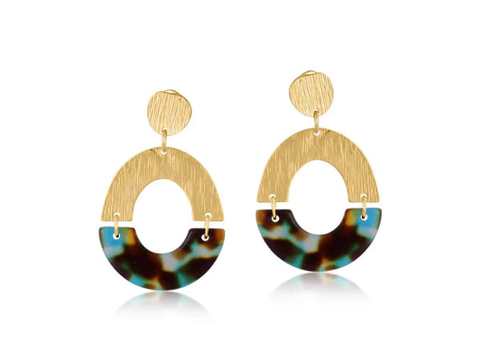 Sophia Half Disc Earrings