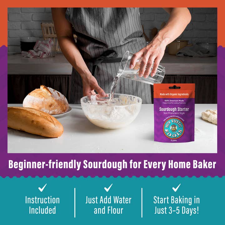 Organic, Non-GMO Sourdough Starter | Freeze Dried |