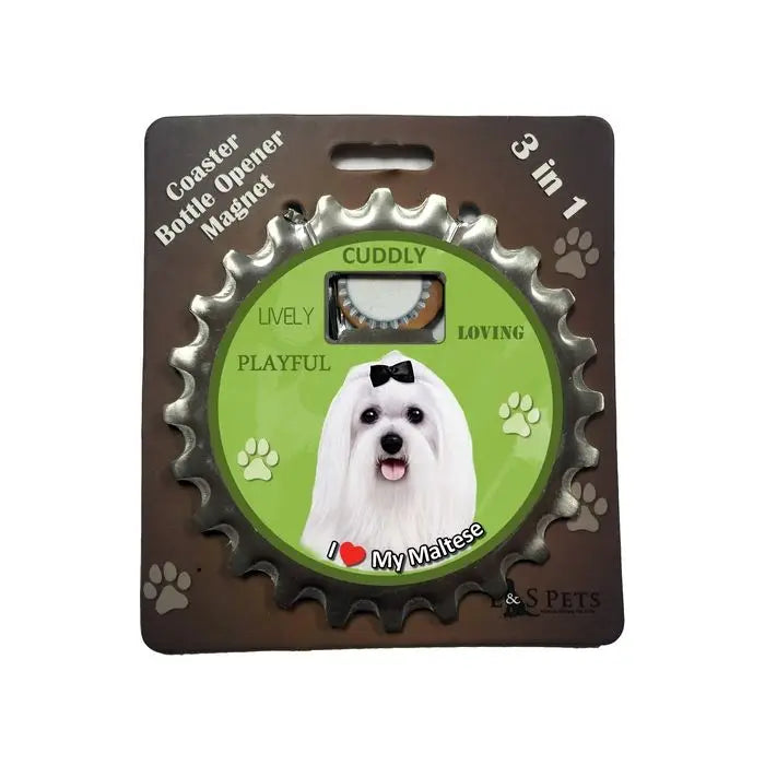 Maltese |  3 in 1 Magnetic Coaster