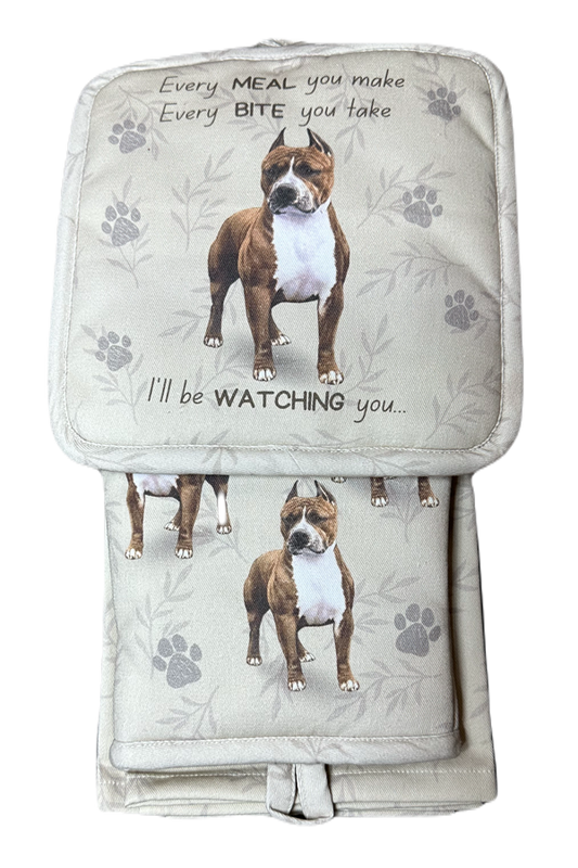 Pit Bull Oven Mitt Set