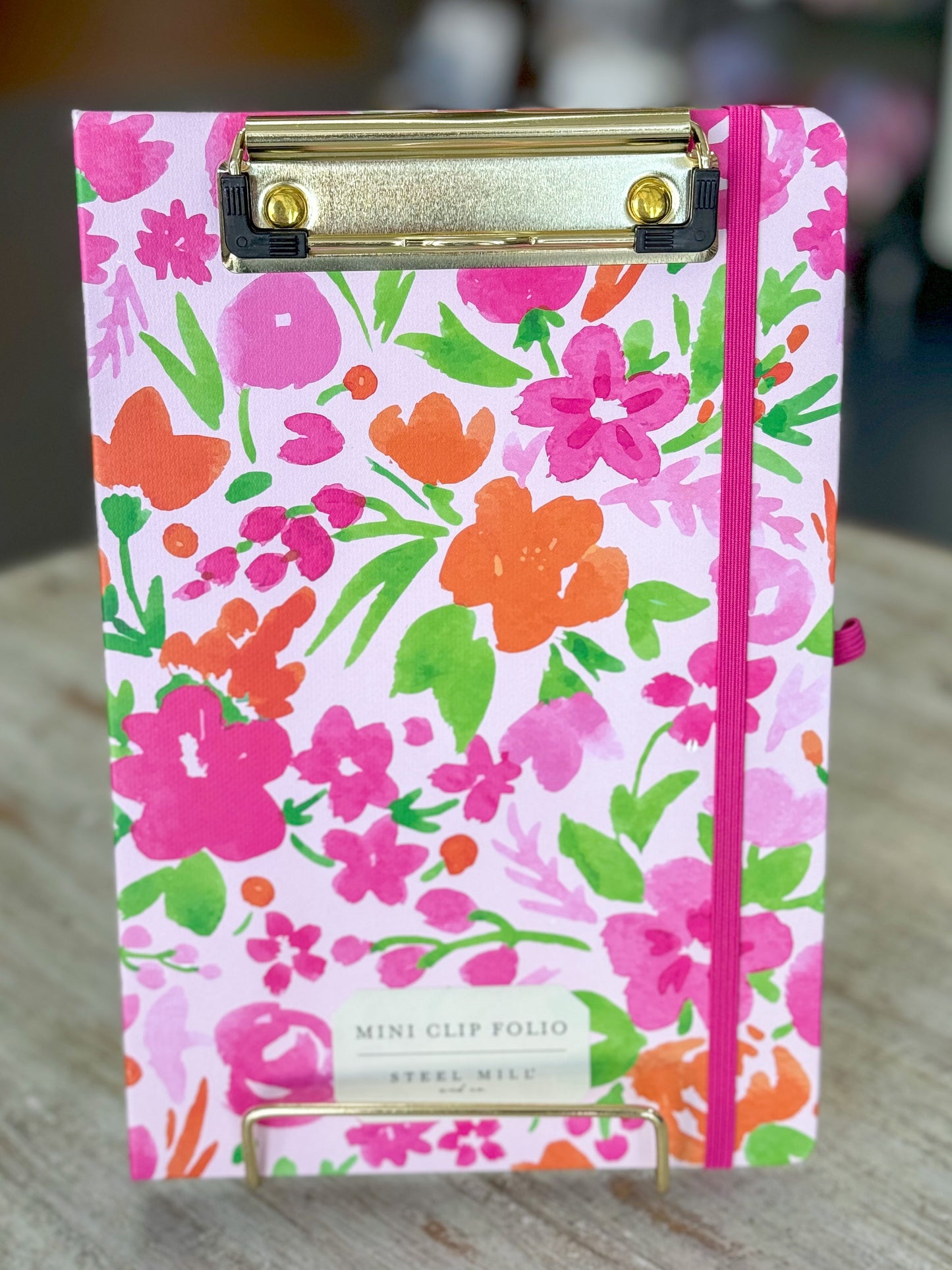 Mini Clipboard Folio | Watercolor Flowers