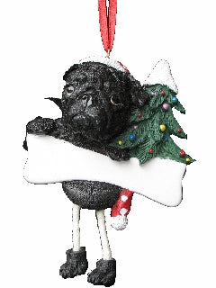 Black Pug | Ornament