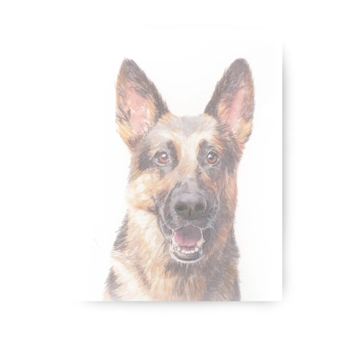 5x7 German Shepherd Print