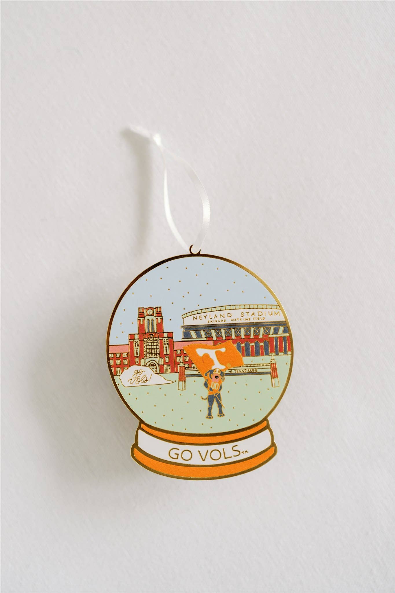 Enamel Tennessee Snow Globe Ornament, Christmas