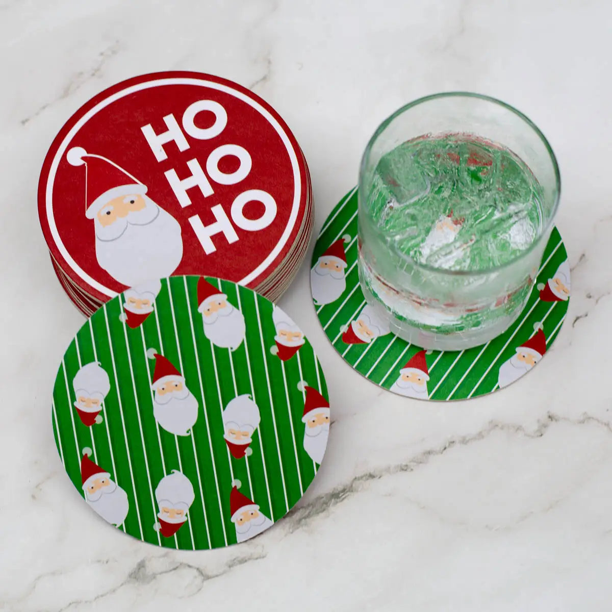 Jolly Santa Reversible Coasters