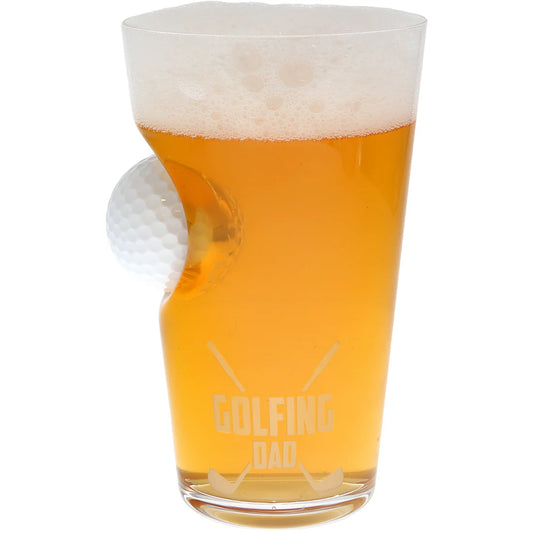 Golfing Dad Golf Ball Glass