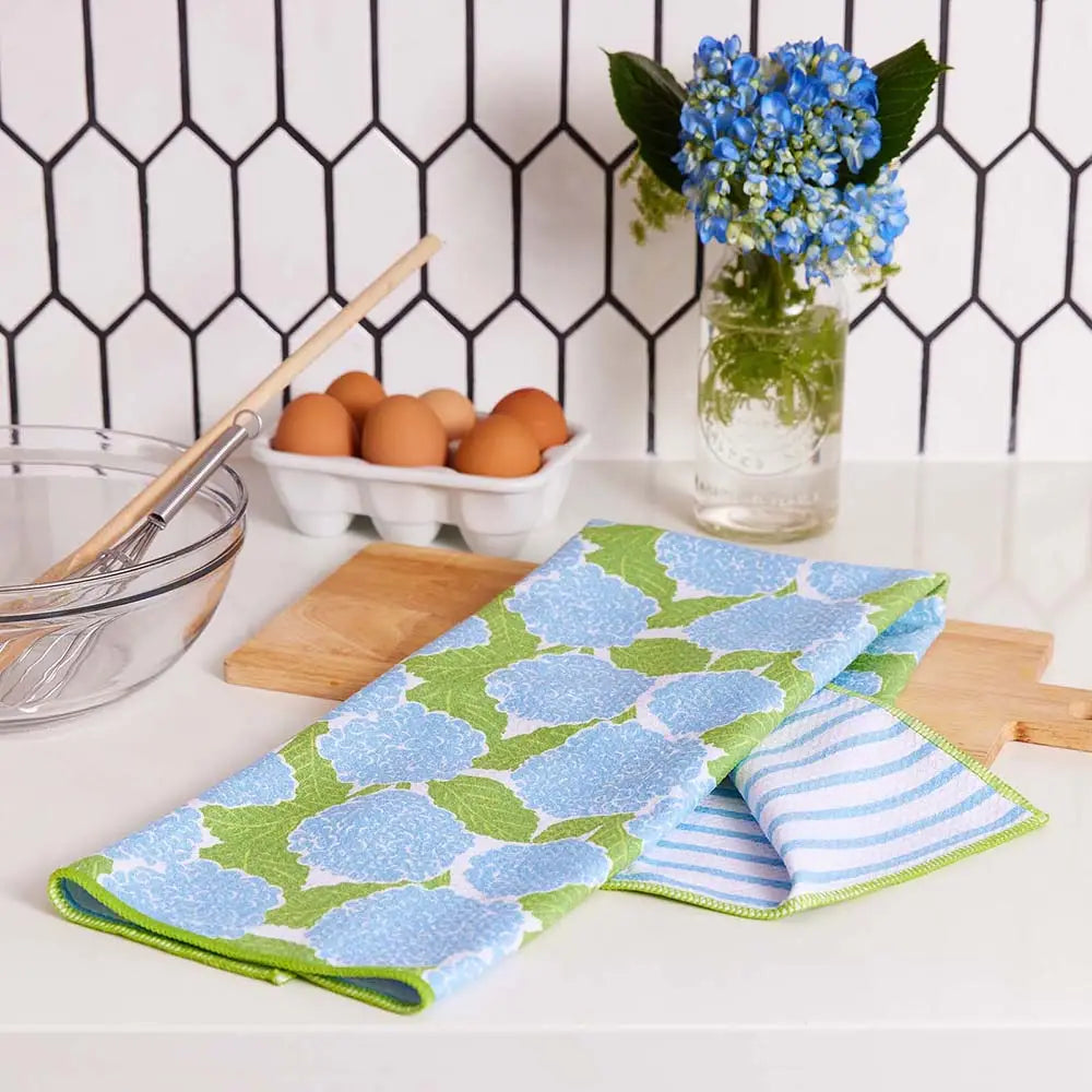 Blue Hydrangea Kitchen Towel
