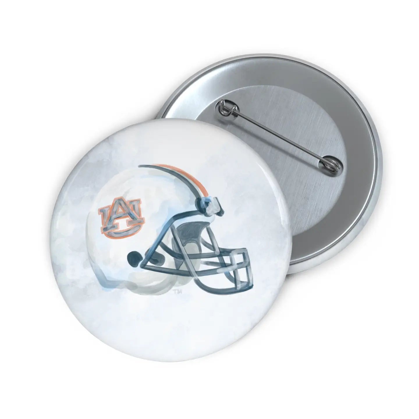 Auburn Football Helmet Game Day Button